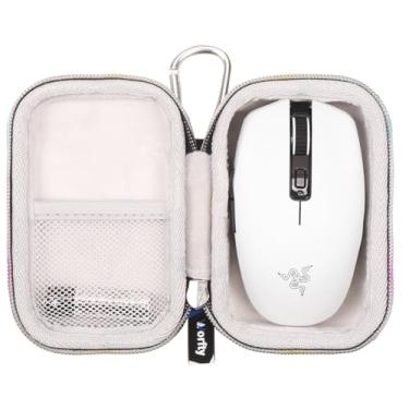 Imagem de Worfty Estojo Rígido para Razer Orochi V2 / Logitech MX Anywhere 3S / MX Anywhere 3 - Bolsa Protetora de Armazenamento para Viagem (Branco)
