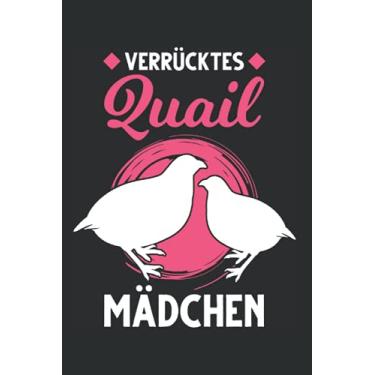 Imagem de Wachtelzüchter Notizbuch: Verrücktes Quail Mädchen Wachtel Wachtelzüchter / 6x9 Zoll / 120 karierte Seiten Seiten