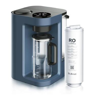 Imagem de Filtro de Água de Bancada sem Instalação 1,2L com Osmose Reversa de 5 Estágios de Purificação, 110V Bluevua, Azul