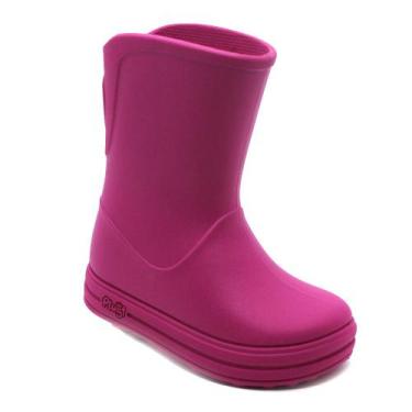 Imagem de Bota Galocha Básica Infantil Linha Eco Sustentável Magenta Menina Maci