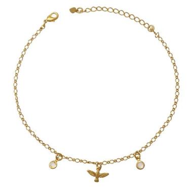 Imagem de Tornozeleira Espírito Santo Folheada em Ouro 18k SoftJoias 