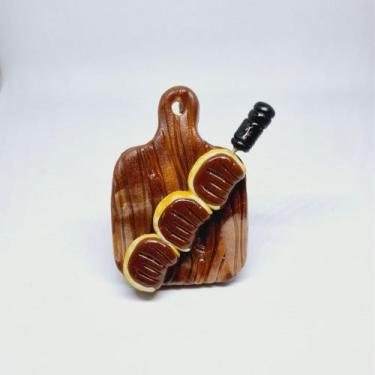 Imagem de Porta Guardanapo Churrasco Picanha Biscuit - Decor Madame Blue