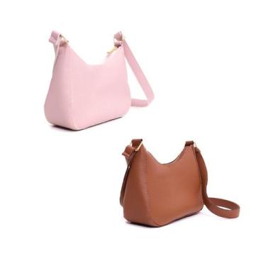 Imagem de Kit 2 Bolsa Feminina Pequena Tiracolo Clucth Elegante Compacta Festa -