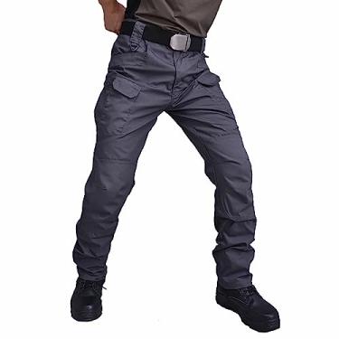 Imagem de Macacão masculino solto para verão outono cargo perna reta lisa perna longa macacão macacão masculino 2025, I-629 Cinza, 3G
