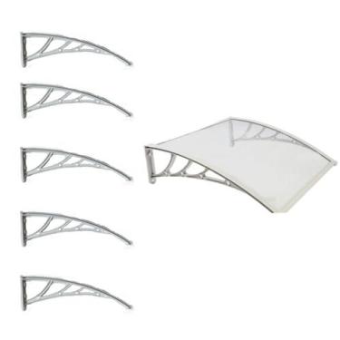 Imagem de Kit Com 5 Suporte Para Toldo Policarbonato Universal Mão Francesa Abs 