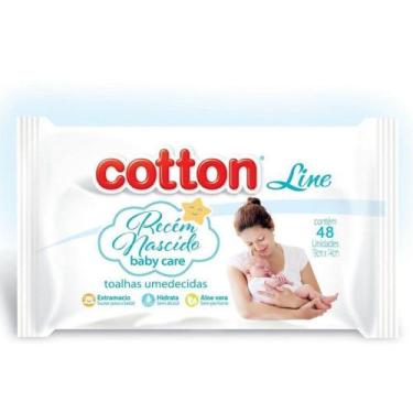 Imagem de Toalhas Umedecidas Recém Nascido Cotton Line