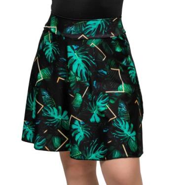 Imagem de Short Saia Estampada Saída De Praia Evangélica Modesta Uv50+ Do P ao G