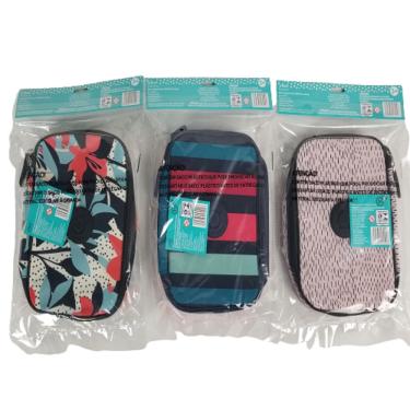 Imagem de Estojo 100 Pen School Basics em nylon estampado sortido com zíper