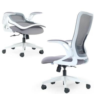 Imagem de Tervo Modelo U | Cadeira de escritório dobrável para espaços pequenos | Cadeira de jogos para adultos e crianças | Cadeira de computador de malha ergonômica para quarto | Cadeira de mesa dobrável para