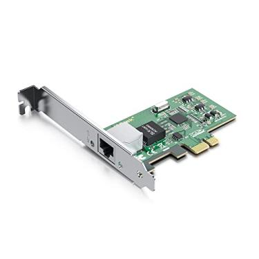 Imagem de Alwong Placa de interface de rede Gigabit Ethernet 10/100/1000Mbps, porta RJ45 de cobre única, com chip Intel 82574L, compare com Intel EXPI9301CT/EXPI9301CTBLK NIC, PCIE X1, compatível com Windows