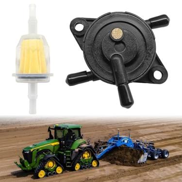 Imagem de Dunviku Bomba de combustível Kohler para cortadores de grama e tratores de grama 17-25 HP para bomba de combustível de motor pequeno com filtro de combustível compatível com Yamaha Honda John Deere