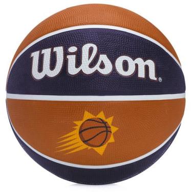 Imagem de Bola Basquete Wilson NBA Pho Suns Unissex WTB1300XBPHO, Azul, Laranja,