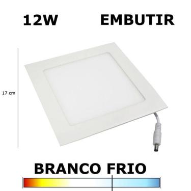 Imagem de Painel Plafon Led 12W 17Cm Embutir 5500K Evoled