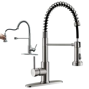 Imagem de Torneira Goumert Cozinha Monocomando Misturador Agua Quente Fria Mesa Bancada Pia