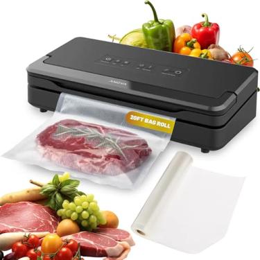 Imagem de Anova Culinary Precision Vacuum Sealer Pro, inclui rolo de saco grande (5,8 m), máquina seladora a vácuo para alimentos úmidos e secos para armazenamento sous vide e longo prazo