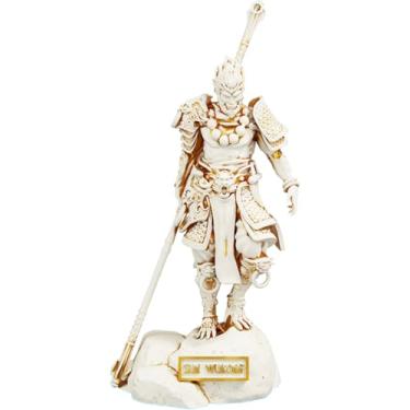 Imagem de Estátua Rei Macaco Sun Wukong - Jornada ao Oeste (Cor Mármore Dourado)