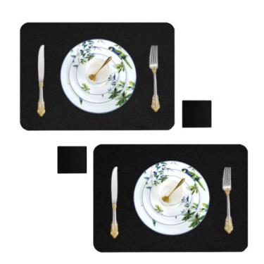 Imagem de Jogo Americano 6 Lugares Mesa Posta Supla couro resistente - GENERTOY,