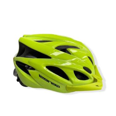 Imagem de Capacete Sinalizador Led Ciclismo - Genesi - inmold, Amarelo neon