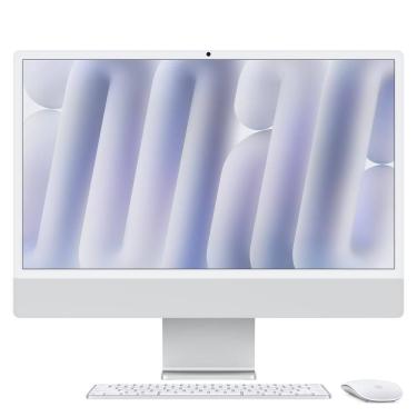 Imagem de iMac 24", M4, CPU  10 núcleos e GPU 10 núcleos, Memória Unificada 16GB, 512GB SSD - Prateado