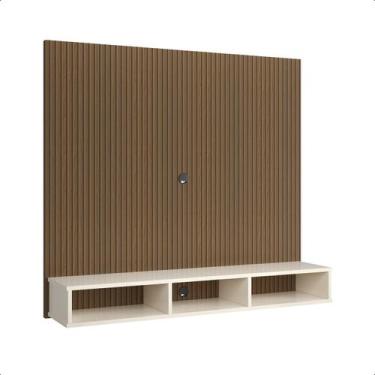 Imagem de Painel TV Slim Até 50 Polegadas Nicho e Prateleira - RP Online, Off Wh