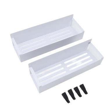 Imagem de Organizador Magnético, Prateleira de Geladeira Com Ganchos Removíveis para Armazenamento de Geladeira, Salvar Espaço na Cozinha e Ficar Organizado (WHITE)