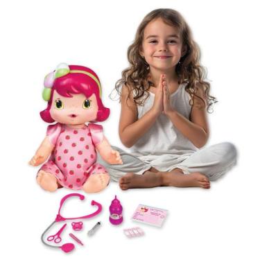 Imagem de Boneca Baby Moranguinho 33 cm Dodoizinha com Acessórios - TCS
