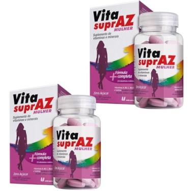 Imagem de Kit 2 Suplemento Vita Supraz Mulher 60 Cápsulas - União Química