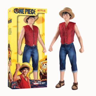 Imagem de Boneco Monkey D Luffy Articulado 45cm One Piece Netflix - Novabrink