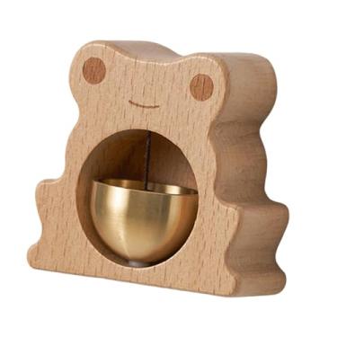 Imagem de IEUDNS Sino de entrada de desenho animado com som claro para lojistas, sino de vento para geladeiras, entrada de negócios ao entrar, Sapo