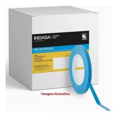 Imagem de Fita de contornos filete azul 6mmx55m - indasa premium, Sem Variação