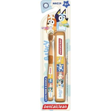 Imagem de Escova de Dente Infantil Dentalclean Bluey Escolar Macia, Marrom