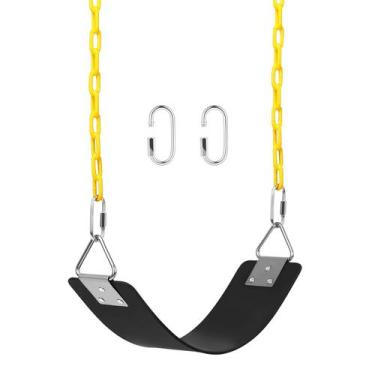 Imagem de Swing Set AGPTEK Seat com correntes antiferrugem de 168 cm, suporte de
