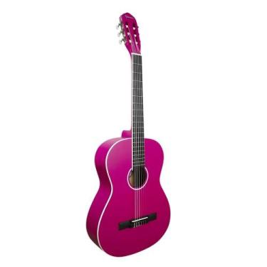 Imagem de Violao Giannini N14 PKS Start Nylon Acustico Pink Satin