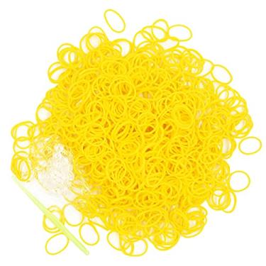 Imagem de Salome Idea Kit De Elásticos Tear Com 3000 Peças, 75 Clipes E 5 Ganchos, Pulseiras Premium Para Crianças, Presente Artesanato Faça Você Mesmo (Amarelo)