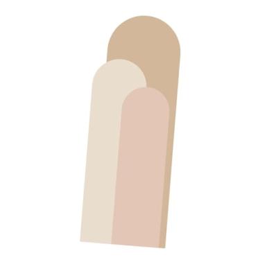 Imagem de WeiLaiKeQi Adesivo de parede geométrico de PVC, papel de parede autoadesivo para murais de arte para corredor, sala de aula, porta, fundo de sofá, Rosa