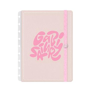 Imagem de Capa e Contracapa Para Caderno Iscool Disc M Gabi Saiury Rosa