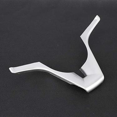 Imagem de Prata Volante do Carro Guarnição Adesivo Capa Abs Cromo Decoração Se Encaixa para Cruze 2011-2014