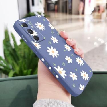 Imagem de Capa de celular Tender Daisy para Samsung Galaxy A55 A35 A25 A15 A16 A06 A05 A05S A54 A34 A24 A14 A04 A04S A04E 4G 5G, azul claro, para Samsung A04