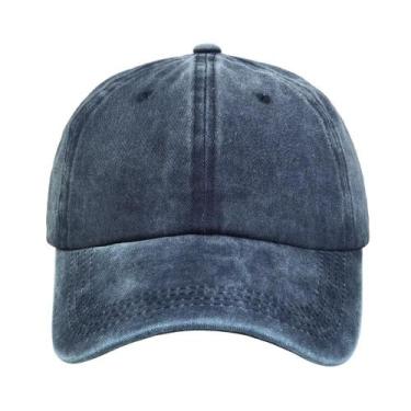 Imagem de Bone De Algodão LukeSports Ajusvel Confortavel Unissex, Azul