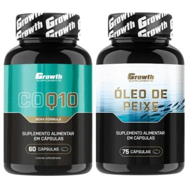 Imagem de Coenzima Q10 60 Caps + Omega 3 75 Caps Growth Supplements