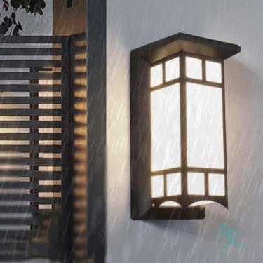 Imagem de Lâmpadas LED de parede externas com sensor de movimento IP65 à prova d'água iluminação de parede luzes de varanda arandela moderna luz de segurança externa interna/externa para cerca de garagem de