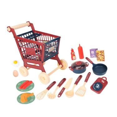 Imagem de YIJU Carrinho de Compras Infantil, Conjunto de Simulação de Presente de Aniversário para Meninos E Meninas