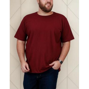Imagem de Camiseta Básica G1 Ao G5 100% Algodão - Hs, Bordô, G4
