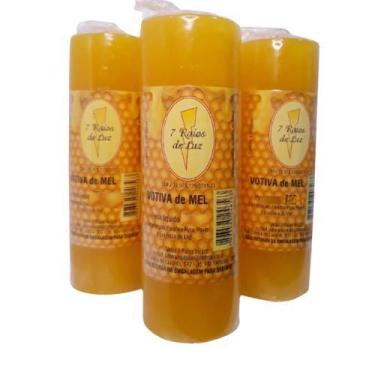 Imagem de Kit 3 und Velas Votivas de Mel 7 Dias - 260 gr cada - Sete Raios de Lu