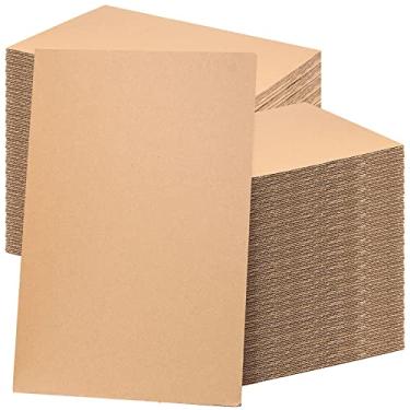 Imagem de MAHIONG Pacote Com 50 Folhas De Papelão Ondulado 11 X 17 Pol., Aglomerado 1/8 Pol. Espessura, Almofadas Inserção Embalagem Plana Peso Médio Para Remessa, Correspondência E Artesanato
