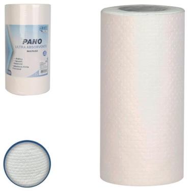 Imagem de Rolo de Pano Multiuso Ultra Absorvente 50 Folhas – Uso Seco ou Úmido, Não Solta Fiapos, Ideal para Limpeza Geral e Automotiva
