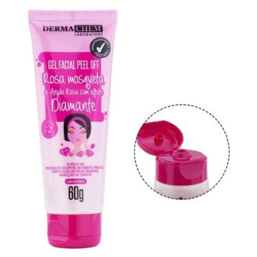 Imagem de Gel Facial Peel Off Rosa Mosquesta e Argila Rosa com Efeito Diademante