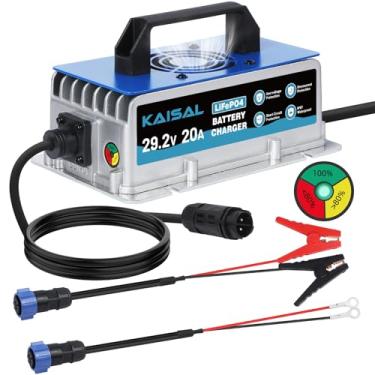 Imagem de Carregador de bateria LiFePO4 de 29,2 V, carregador de lítio de 24 volts