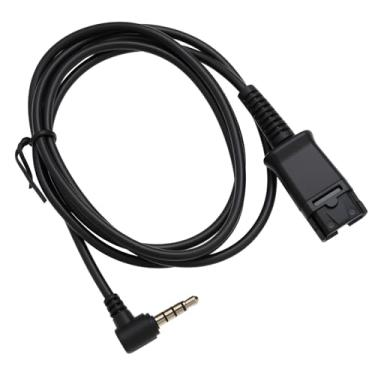 Imagem de OTOTEC Adaptador de fone de ouvido QD para cabo plugue de 3,5 mm de comprimento compatível com Plantronics compatível com smartphone Samsung