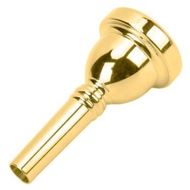 Imagem de Bocal De Metal Dourado Profissional Resistente Para Trombone 12c - RPC